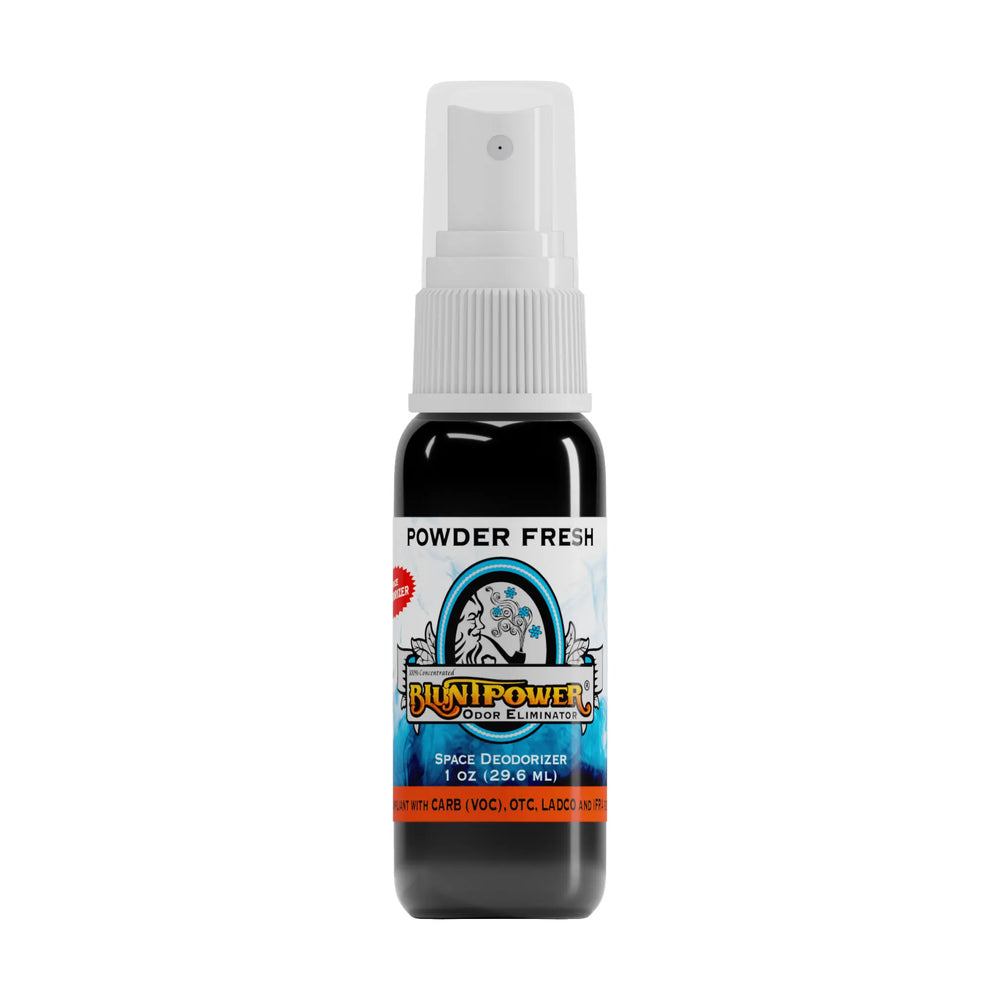 BluntPower Odor Eliminator - Powder Fresh Scent Size: 1 fl oz