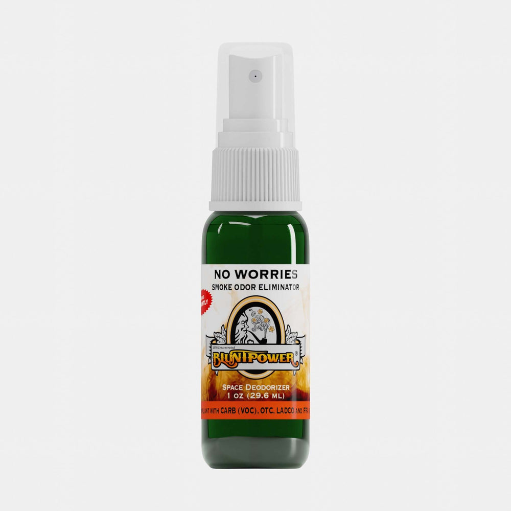 BluntPower Smoke Odor Eliminator - No Worries Scent (1 fl. oz.) Orthographic