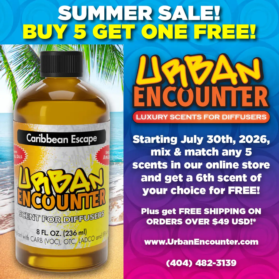 Square Banner - Summer Sale, Buy 5 Diffuser Oils Get One Free