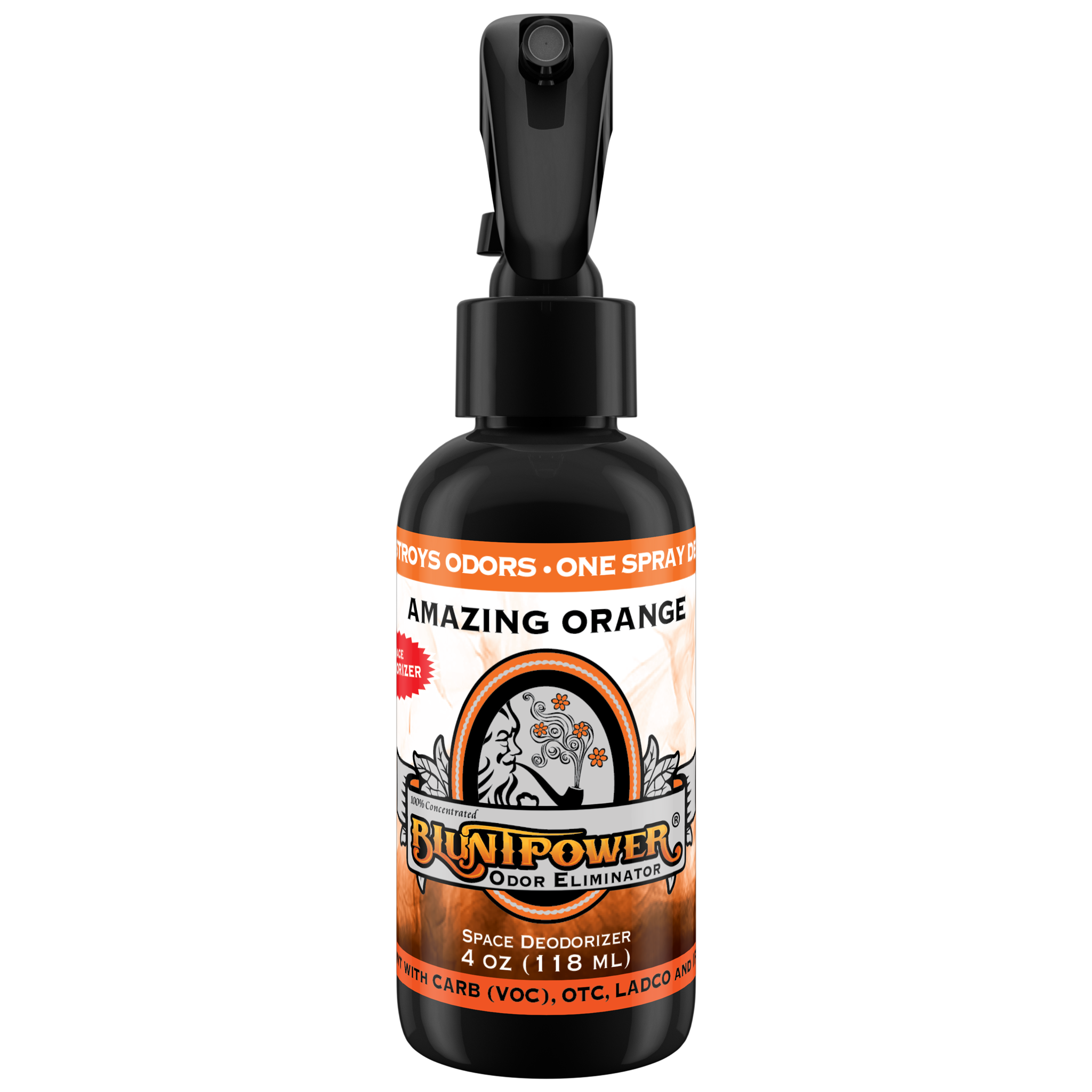 BluntPower Odor Eliminator - Amazing Orange Scent Size: 4 fl oz