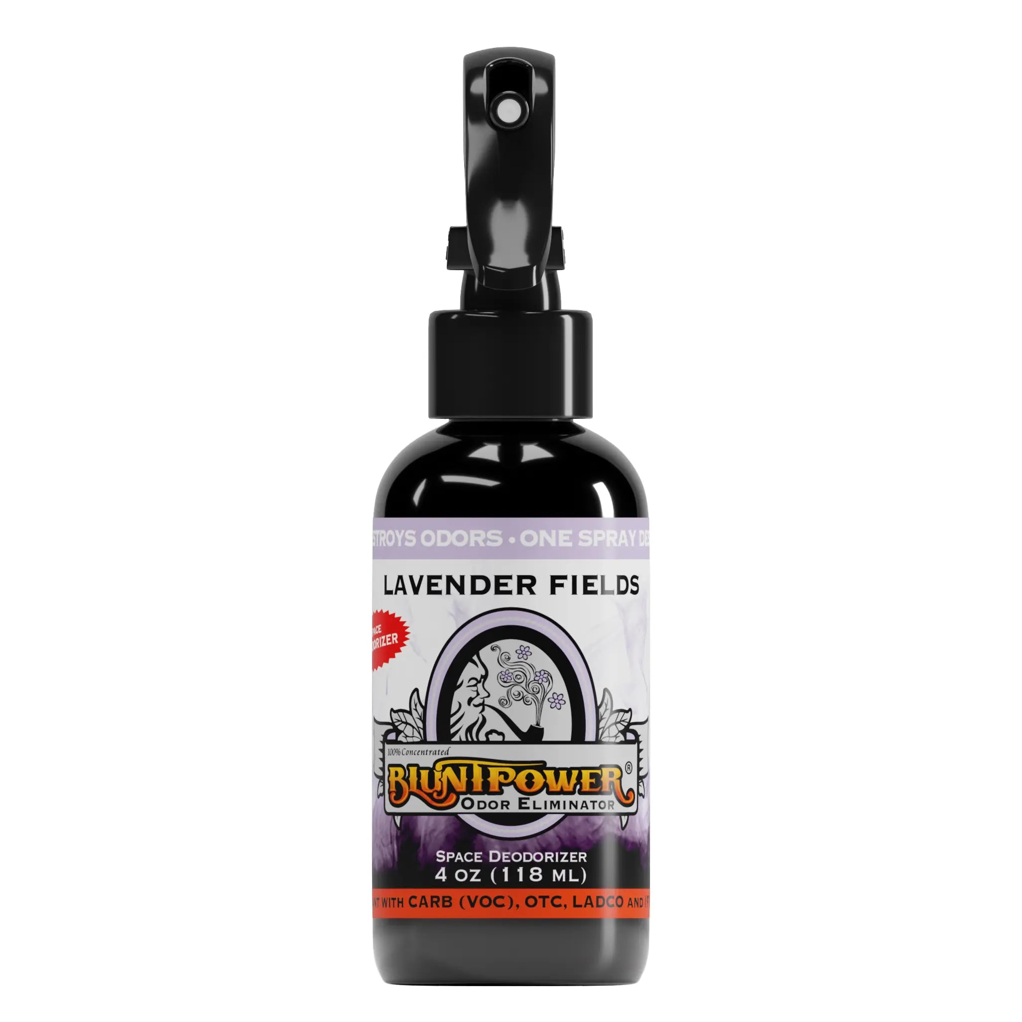 BluntPower Odor Eliminator - Lavender Fields Scent Size: 4 fl oz