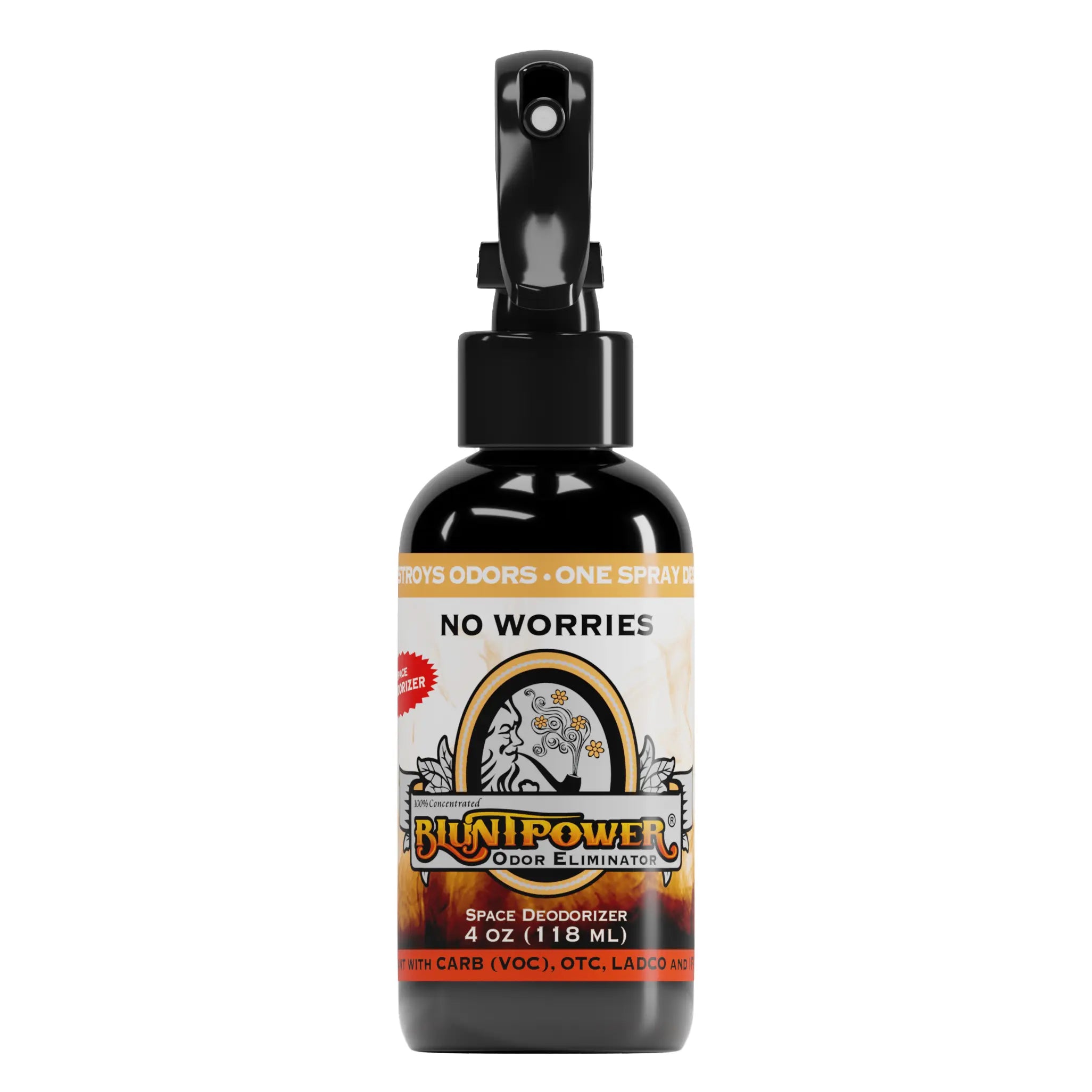 BluntPower Odor Eliminator - No Worries Scent Size: 4 fl oz