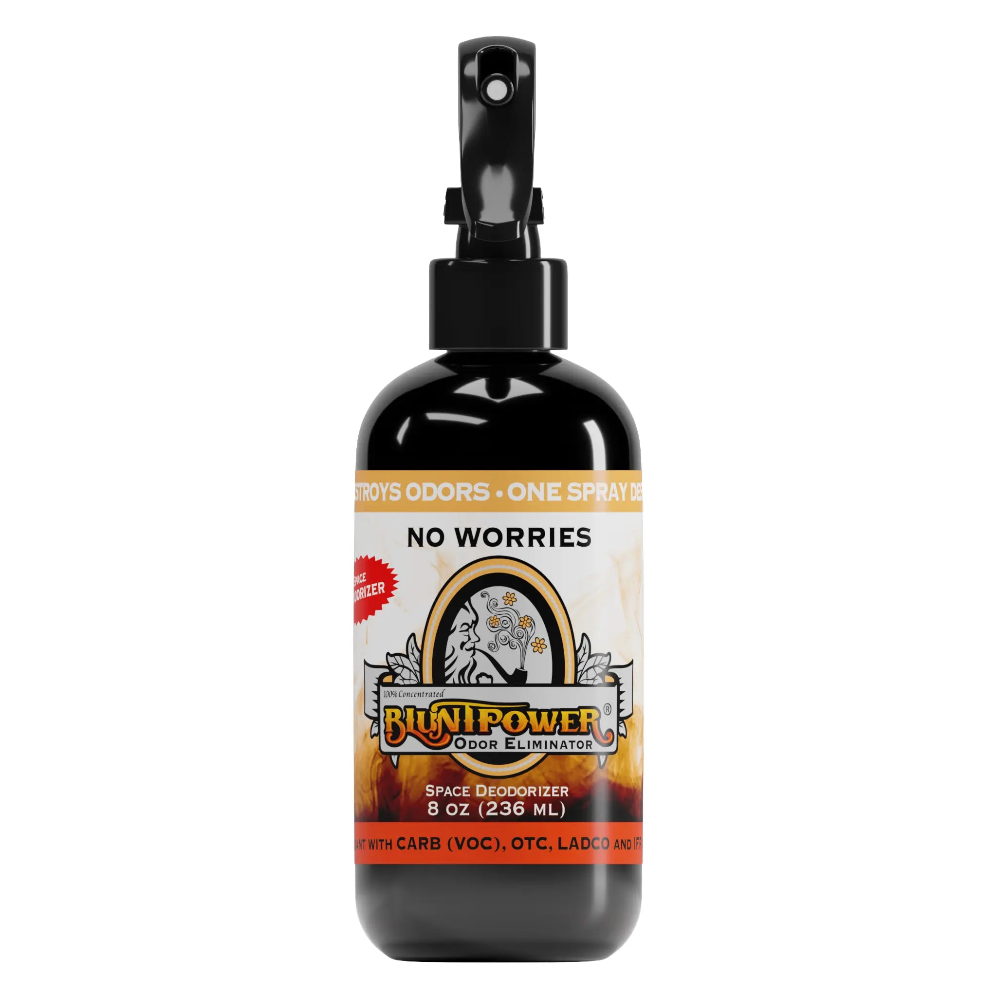 BluntPower Odor Eliminator - No Worries Scent Size: 8 fl oz