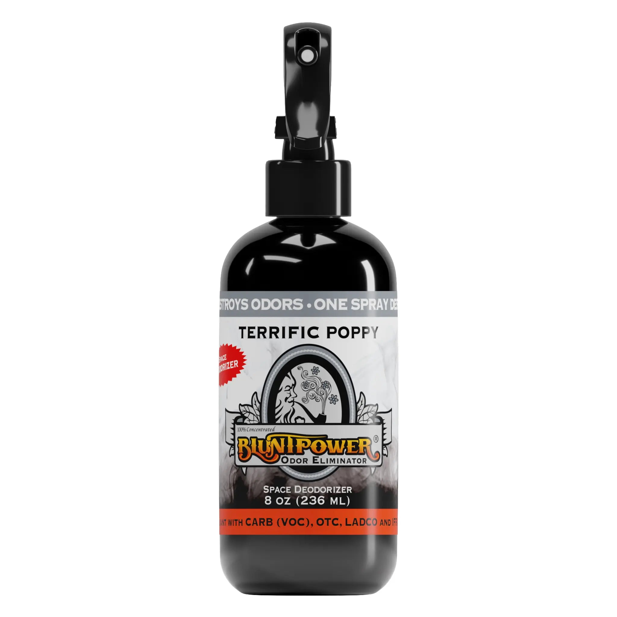 BluntPower Odor Eliminator - Terrific Poppy Scent Size: 8 fl oz