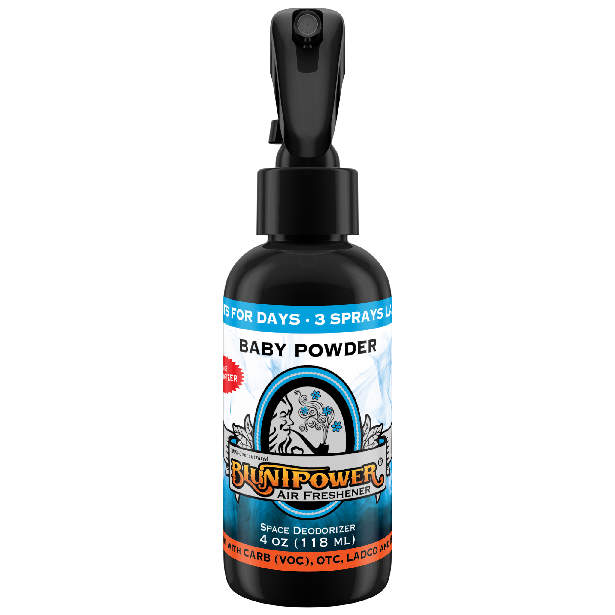 BluntPower Air Freshener - Baby Powder Scent Size: 4floz