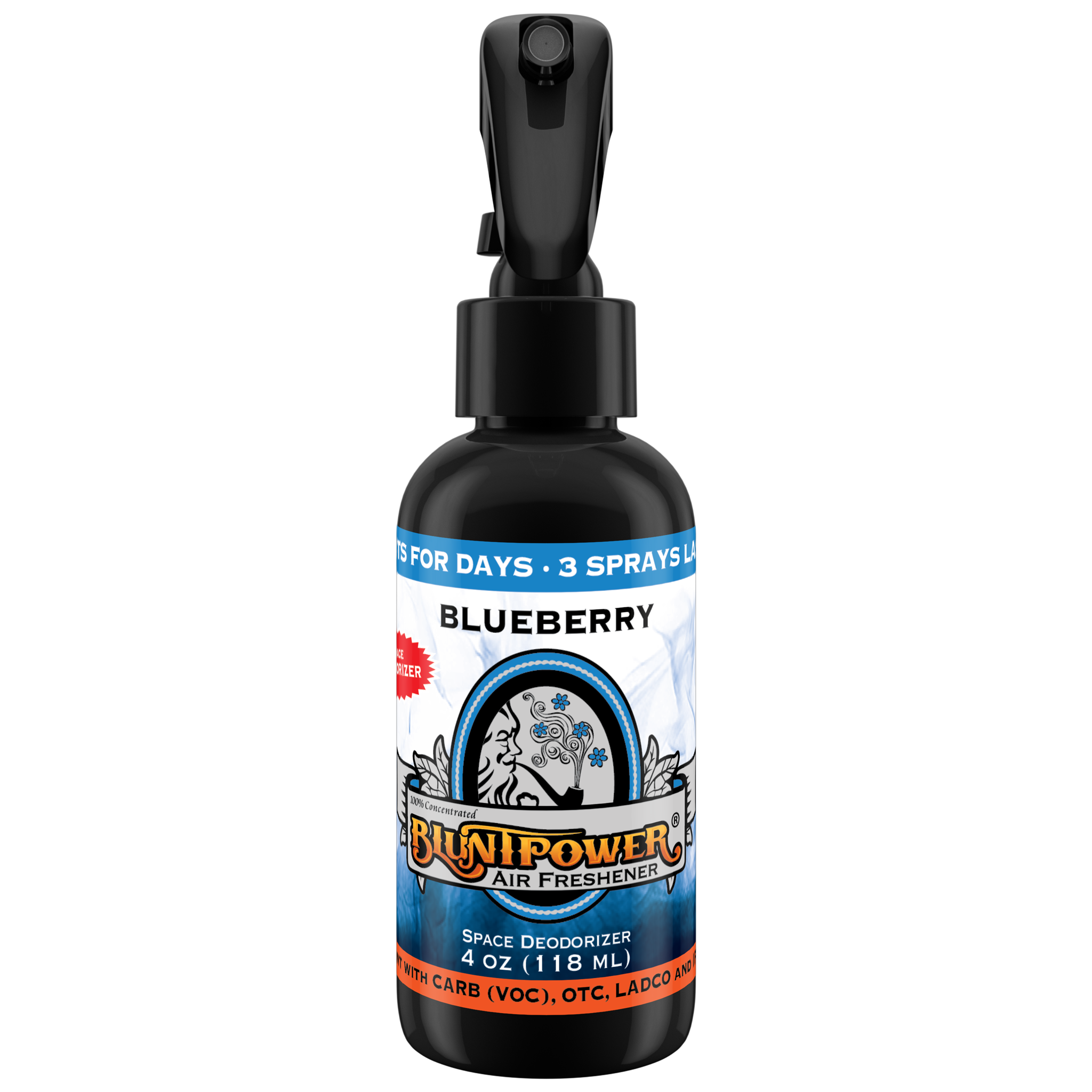 BluntPower Air Freshener - Blueberry Scent Size: 4floz