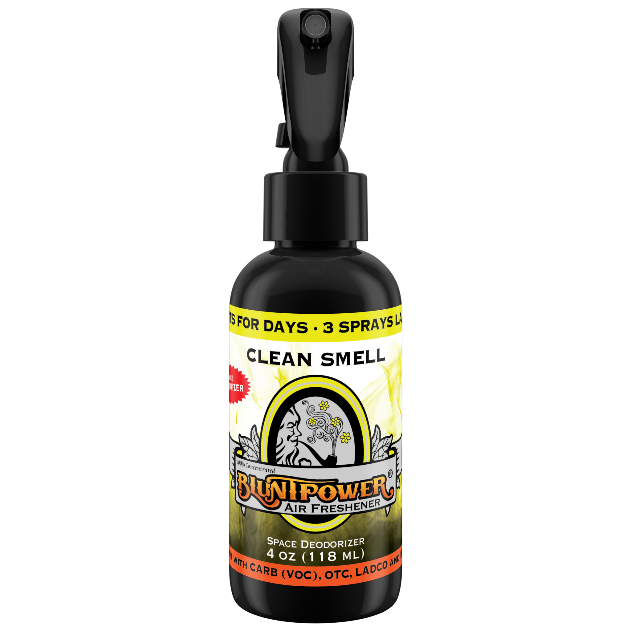 BluntPower Air Freshener - Clean Smell Scent Size: 4floz