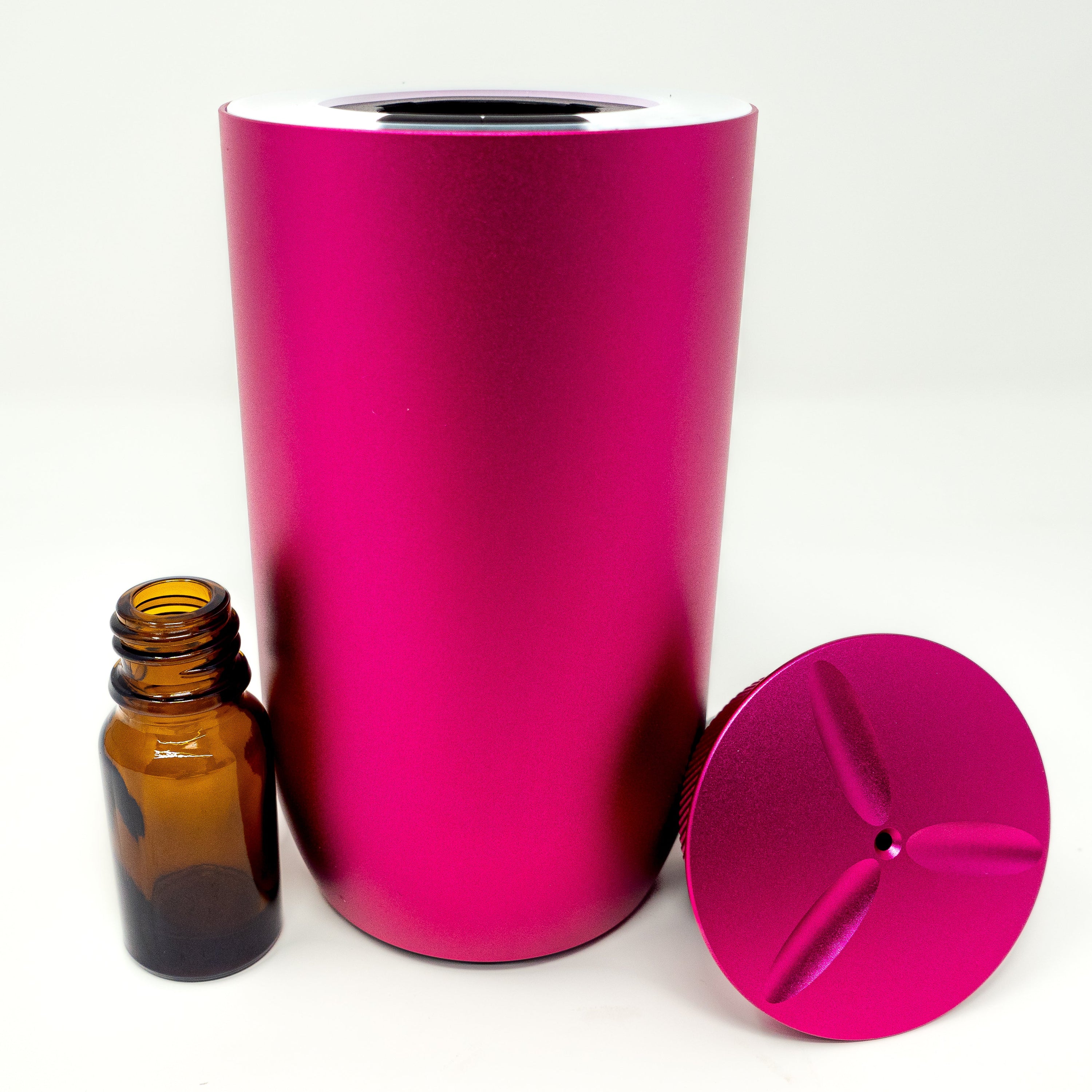 Portable Rechargeable Waterless Cold-Air Scent Diffuser - 10ml Capacity Color: Pink Disassembled