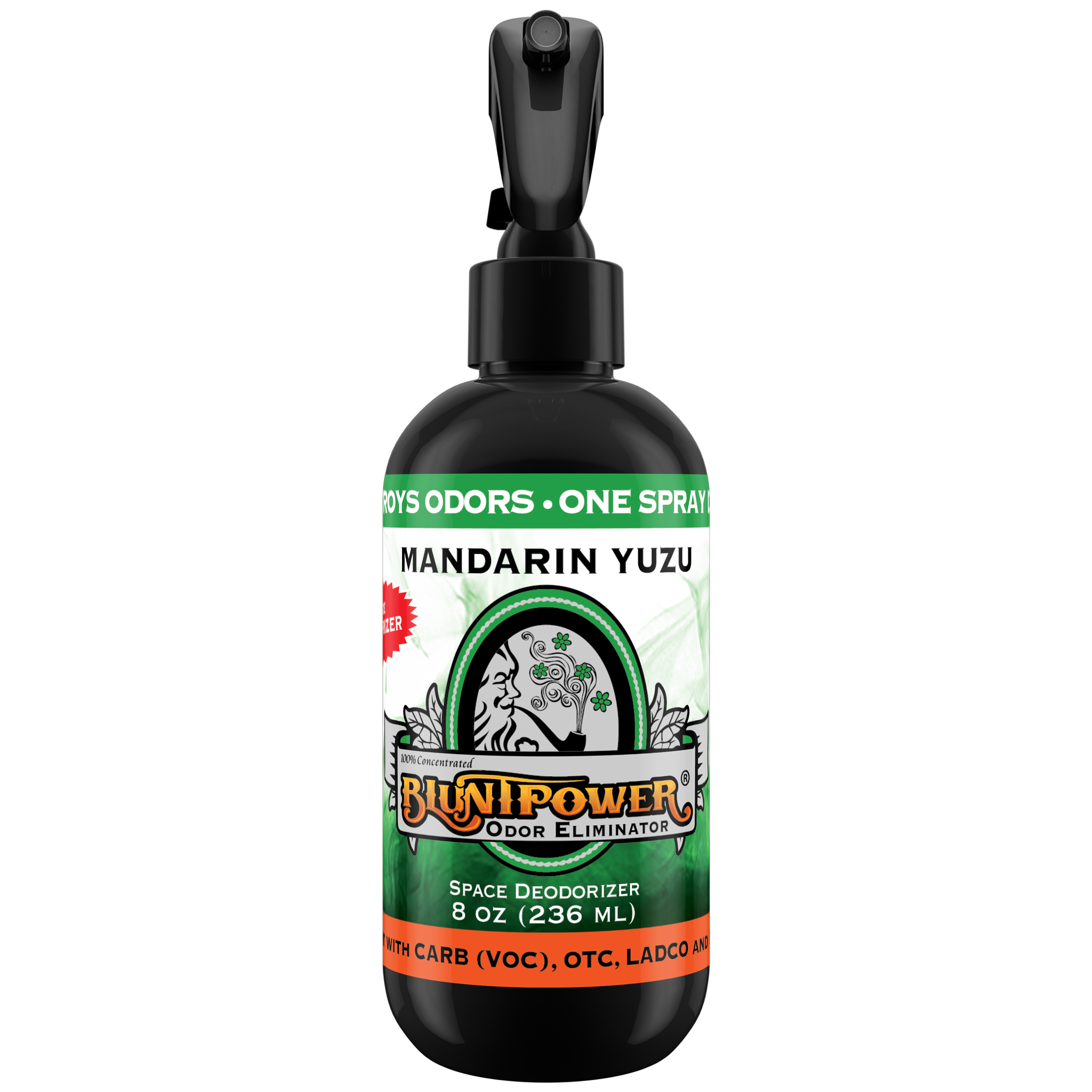 BluntPower Odor Eliminator - Mandarin Yuzu Scent Size: 8 fl oz