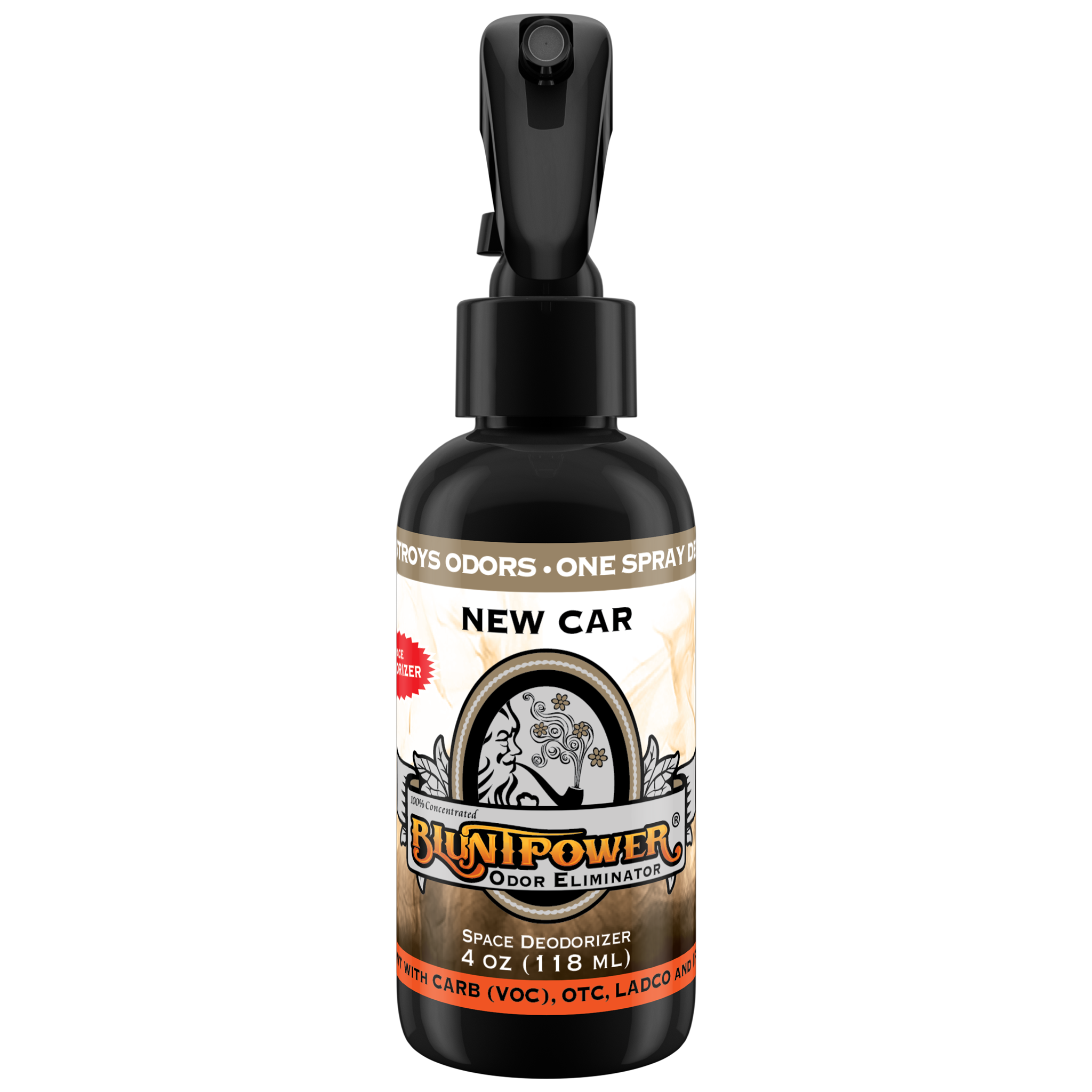 BluntPower Odor Eliminator - New Car Scent Size: 4 fl oz