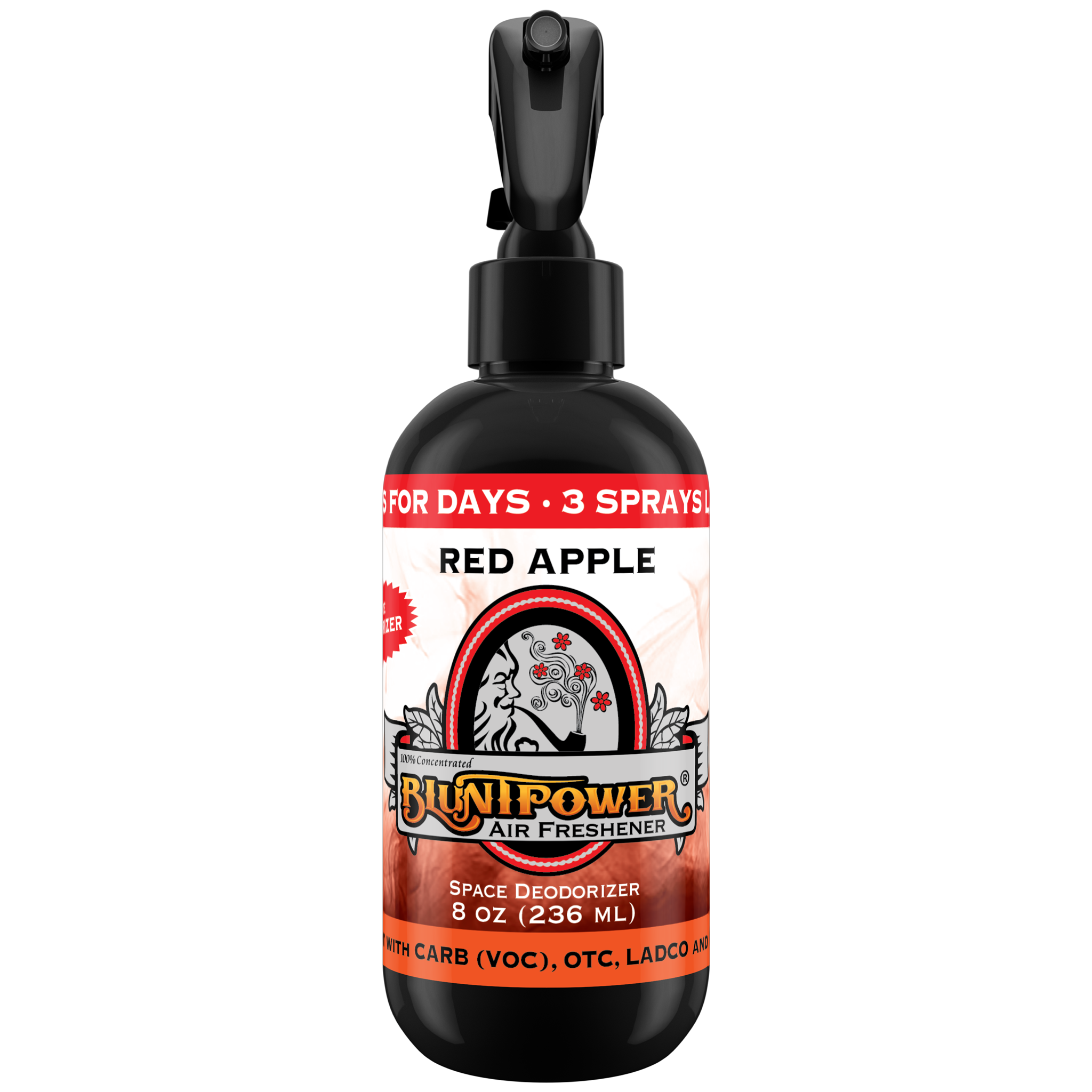 BluntPower Air Freshener - Red Apple Scent Size: 8floz